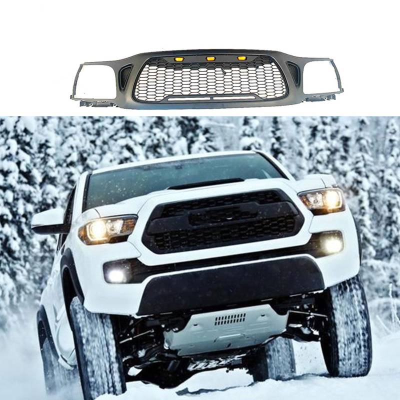 Front-Kühlergrill für Toyota Tacoma 2001 2002 2003 2004, Ersatz für Frontstoßstange von PJKSSAZS