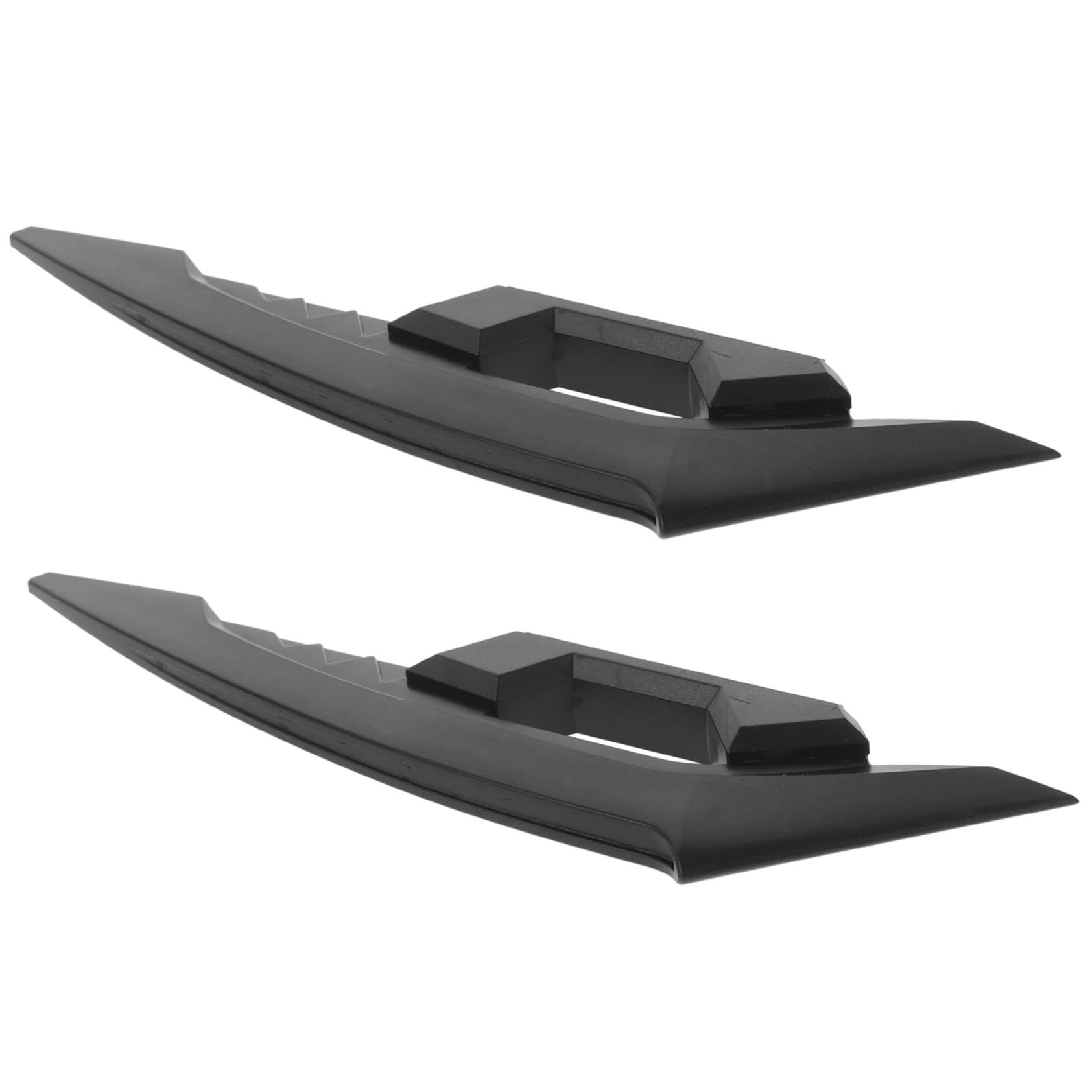 PLAFOPE 1 Paar Dekoration Styling-Winglet Vorne Dekoratives Front-Winglet Professionelles Front-Winglet Spoilerflügel Für Styling-Seiten-Winglet Plastik Black von PLAFOPE