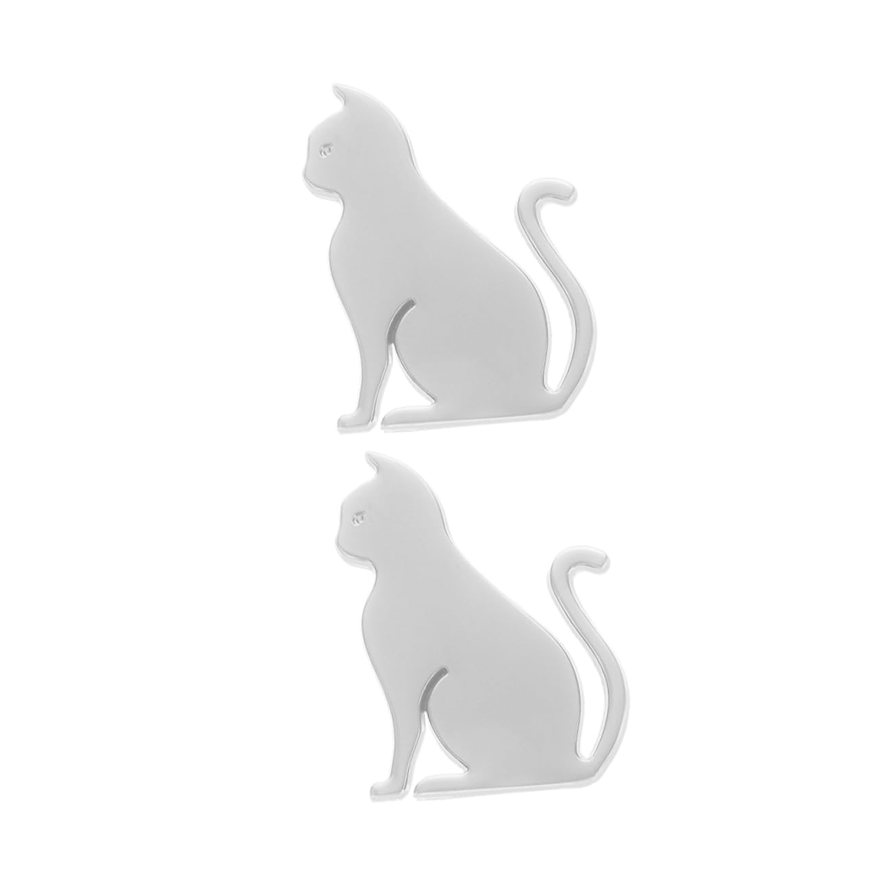 PLAFOPE 2pcs Katze Auto Emblem Katze Auto Aufkleber 3D Katze Metall Auto Emblem Auto Motorhaube Tür Tier Aufkleber Aufkleber Katze Aufkleber Für Auto Dekoration von PLAFOPE