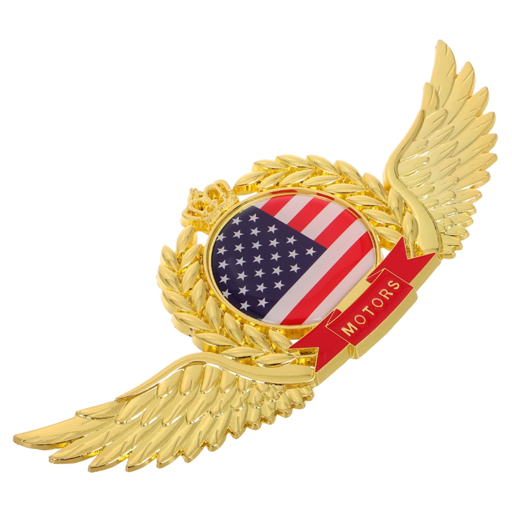 PLAFOPE Auto-Abzeichen-Aufkleber, Auto-seitenaufkleber, Fliegendes Kronen-Emblem, Einzigartiges 3D-Abzeichen, Kotflügel-Aufkleber, Us-Flagge, Auto-Abzeichen, Karosserie-Aufkleber, von PLAFOPE