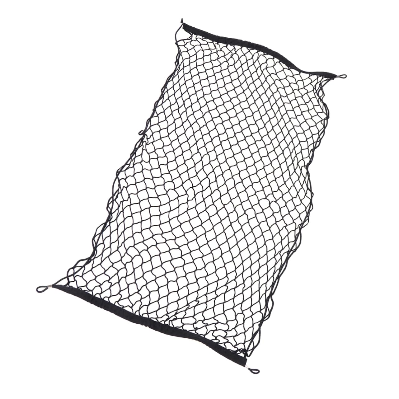 PLAFOPE Mesh Aufbewahrungsnetz Für Den Kofferraum 110 x 50 cm Schwarz Mit 4 Haken Auto Organizer Für Eine Ordentliche Und Platzsparende Aufbewahrung Von Autozubehör Und Einkäufen von PLAFOPE