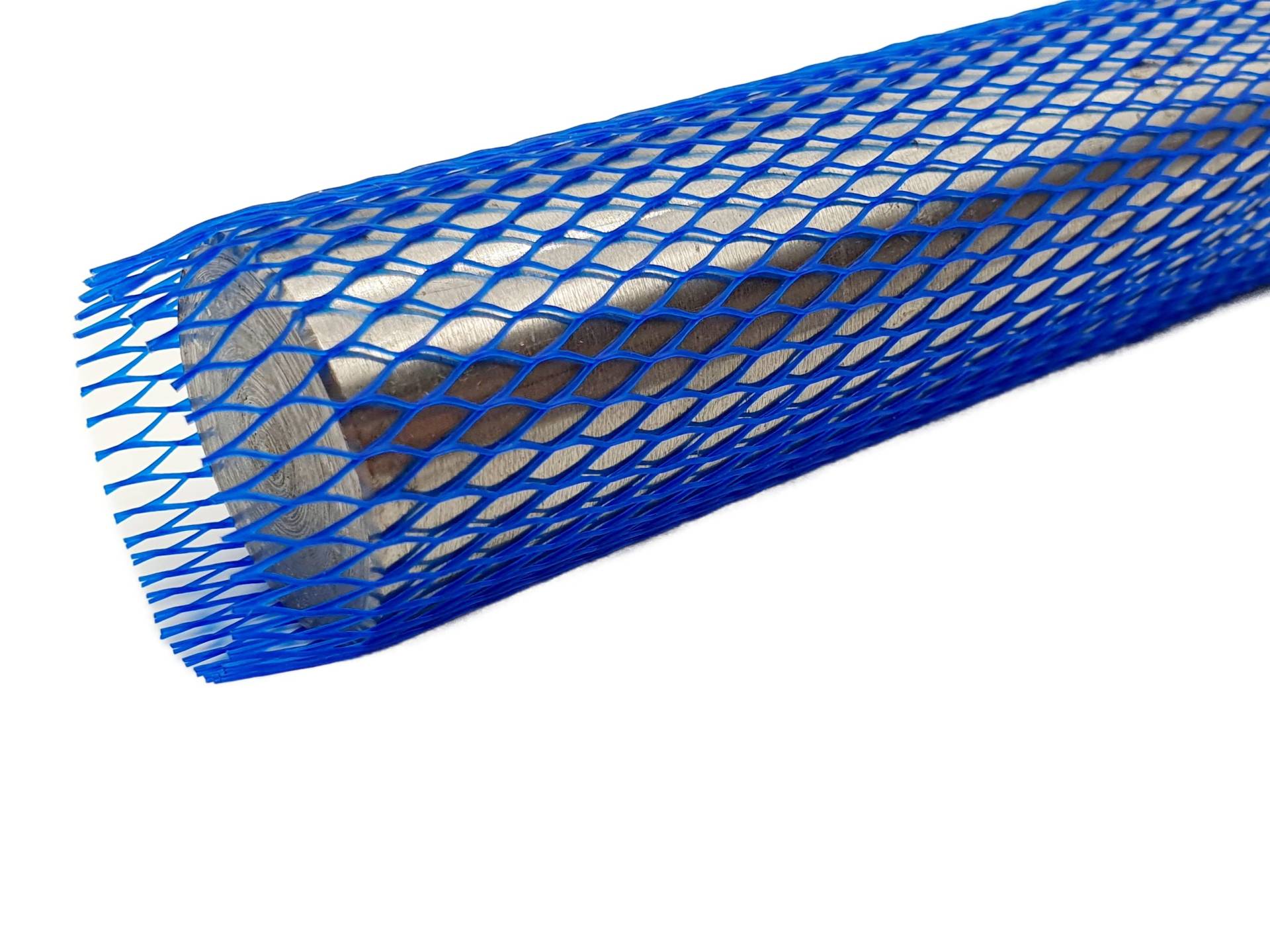 Ø15-50mm KLAPPERSCHUTZ | FLASCHENSCHUTZ | SCHUTZNETZ FÜR Flaschen | 10 Stück je 200 mm | BLAU SEHR LEICHTE AUSFÜHRUNG von PLASTICWORLDSOLUTIONS