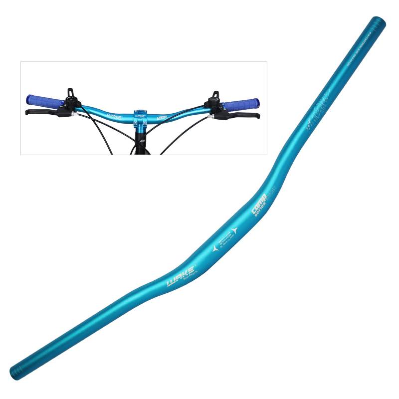 WAKE Fahrrad Lenker 31.8MM Aluminiumlegierung MTB Lenker Riser Bar für Mountainbike 720MM,Blau von PLATTBK