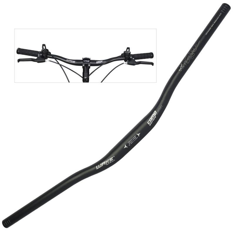 WAKE Fahrrad Lenker 31.8MM Aluminiumlegierung MTB Lenker Riser Bar für Mountainbike 780MM,Schwarz von PLATTBK