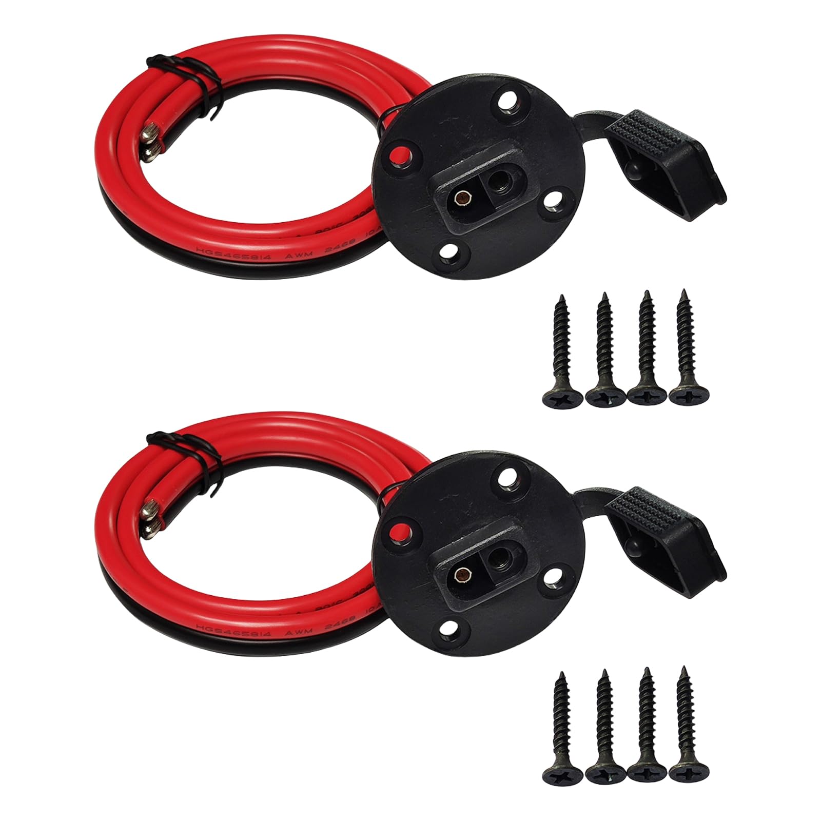 2PCS Water Of Water Of Cardness 12AWG Quick Connectors Connectors Power Socket Für Solarpanelgeneratoren Batterieladung von PLCPDM