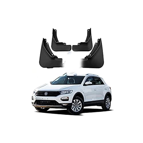 4 Stück Car Mudguard, für 2018-2023 VW T-ROC Molded Custom Mudguard Shockproof UV Resistant Dirt Protection von PLIQAZVG