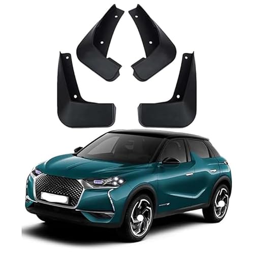 4 Stück Car Mudguard, für 2019 DS 3 Crossback Mudguard Shockproof UV Resistant Dirt Protection von PLIQAZVG