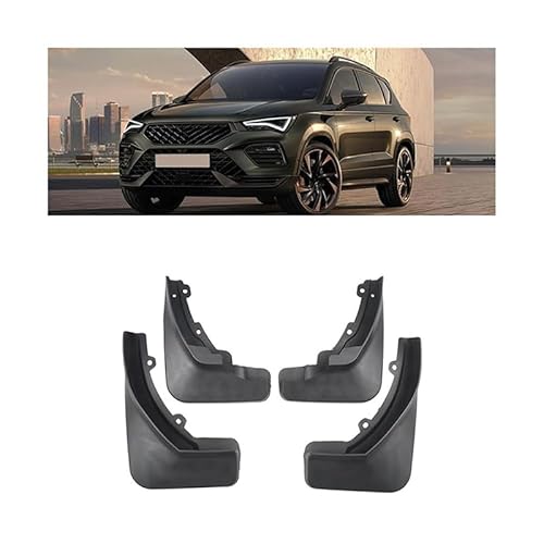 4 Stück Car Mudguard, für Cupra Ateca 2018-2022 2023 Mudguard Shockproof UV Resistant Dirt Protection von PLIQAZVG