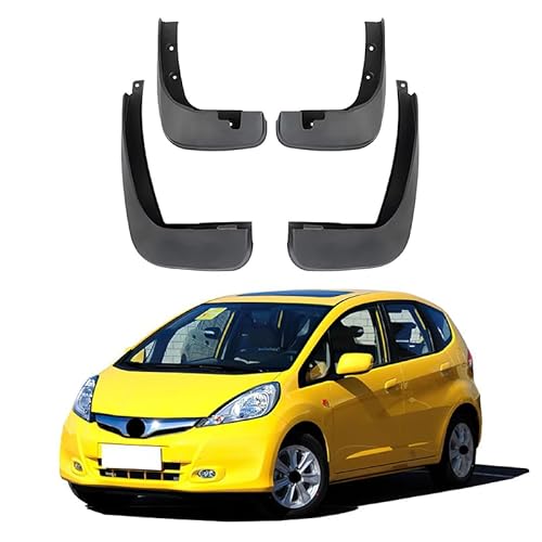 4 Stück Car Mudguard, für Honda Jazz Fit 2011-2013 Mudguard Shockproof UV Resistant Dirt Protection von PLIQAZVG