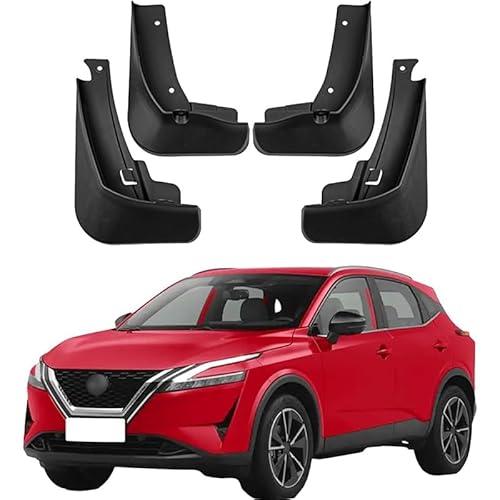 4 Stück Car Mudguard, für Nissan Qashqai 2023 2024 Mudguard Shockproof UV Resistant Dirt Protection von PLIQAZVG