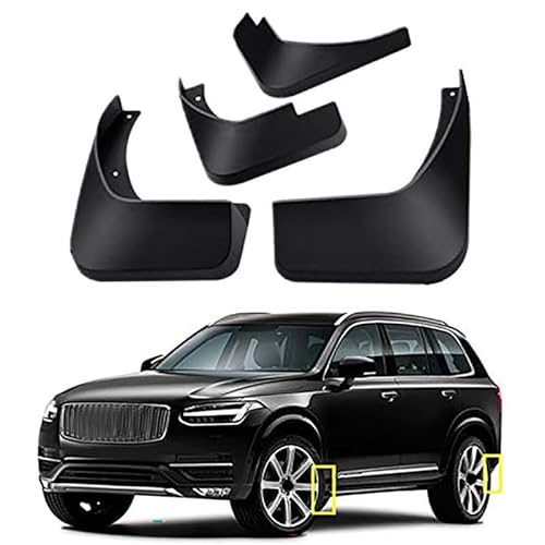 4 Stück Car Mudguard, für Volvo XC90 2016-2024 Mudguard Shockproof UV Resistant Dirt Protection von PLIQAZVG