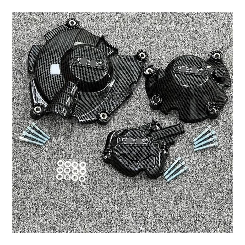 Motorrad Motor Statorabdeckung Carbon Faser Muster Motorrad Motor Schutzhülle FÜR YA&MAHA YZFR1 R1M 2015 2016 2017 2018 2019 2020 2021 2022 2023 von PLIQVBN