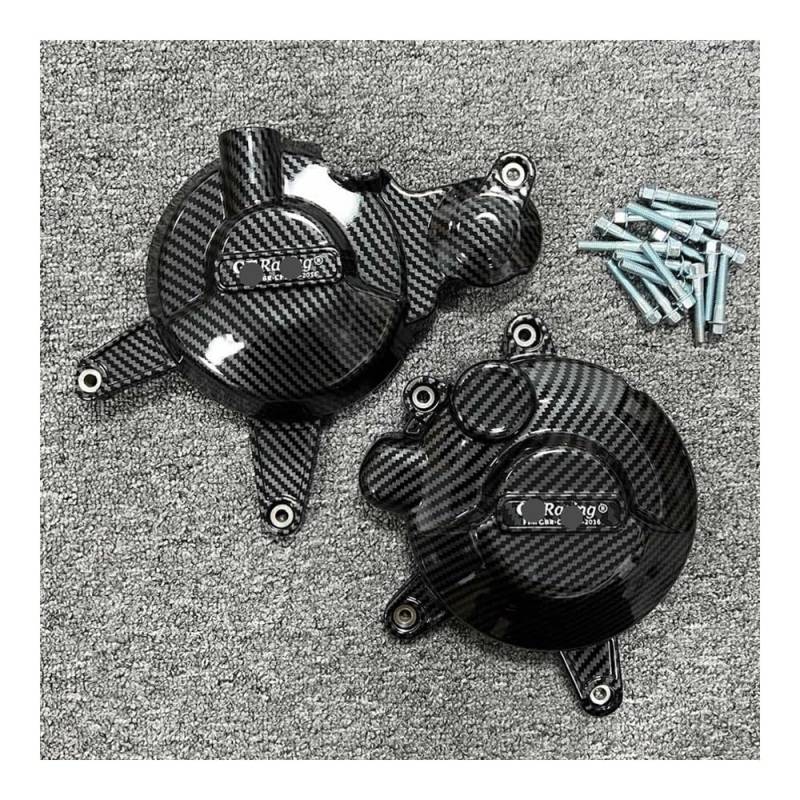 Motorrad Motor Statorabdeckung Motorräder Motor Schutzhülle Für SU&ZUKI GSX-R125 GSX-S125 2018-2023 GSX-R150 GSX-S150 2016-2023 Carbon Faser Druck von PLIQVBN