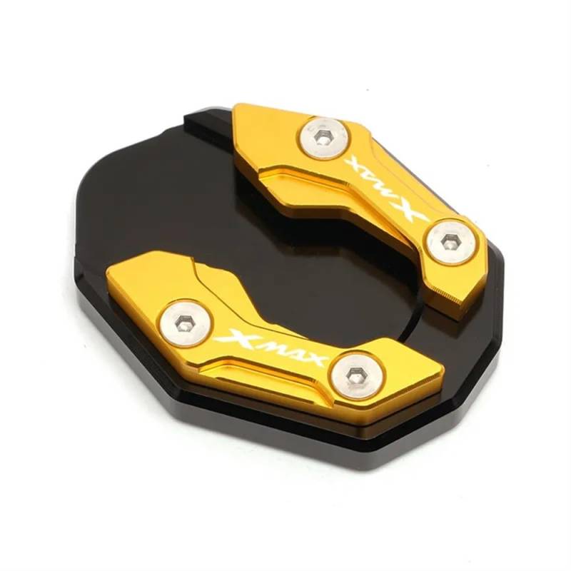 Seiten Ständer Vergrößern Platte Passend Für Ya&maha XAMX300 Xmax 300 X-MAX 350 2015-2021 2020 2019 CNC Motorrad Kickstand Seitenständer Vergrößerung Fußverlängerung Pad von PLIQVBN