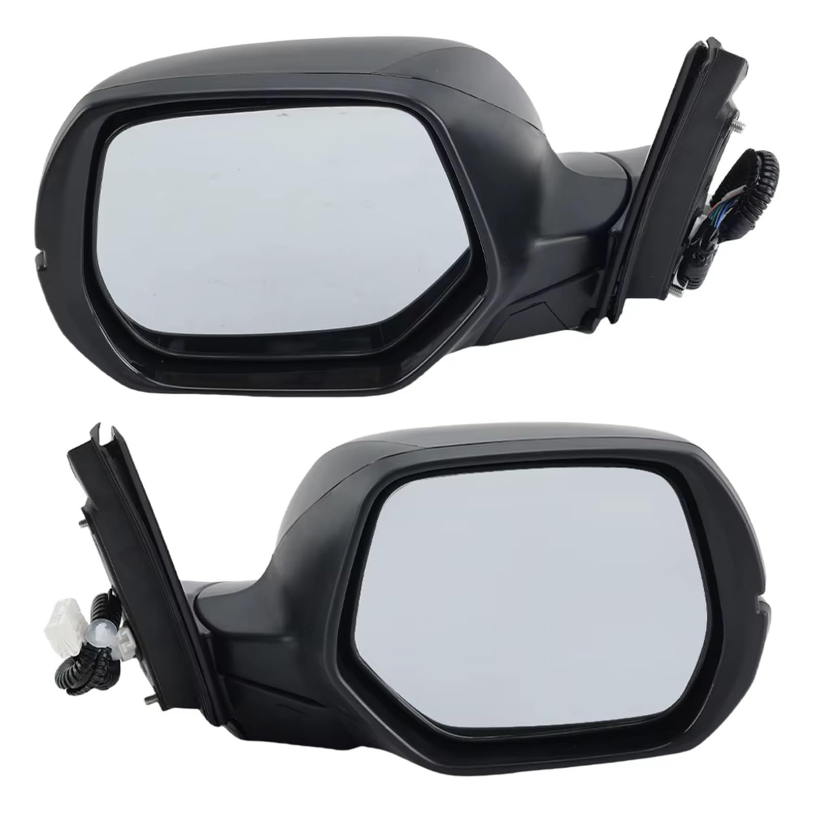 Seitenspiegelkappe Für CRV Für MK4 Für RM 2012-2019 Glänzend Schwarz Power Folding Rückspiegel 9 Drähte Seite Rückspiegel Montage Außenspiegel Abdeckung(1 Pair) von PLKPVHVZNM