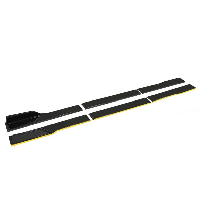 Auto Seitenschweller für Discovery (5seats) 2010-2017,Rocker Splitter Side Winglet Wing Diffusor Karosserie Kit Canard Protector Zubehör,A5-Yellow von PLOKIJUH