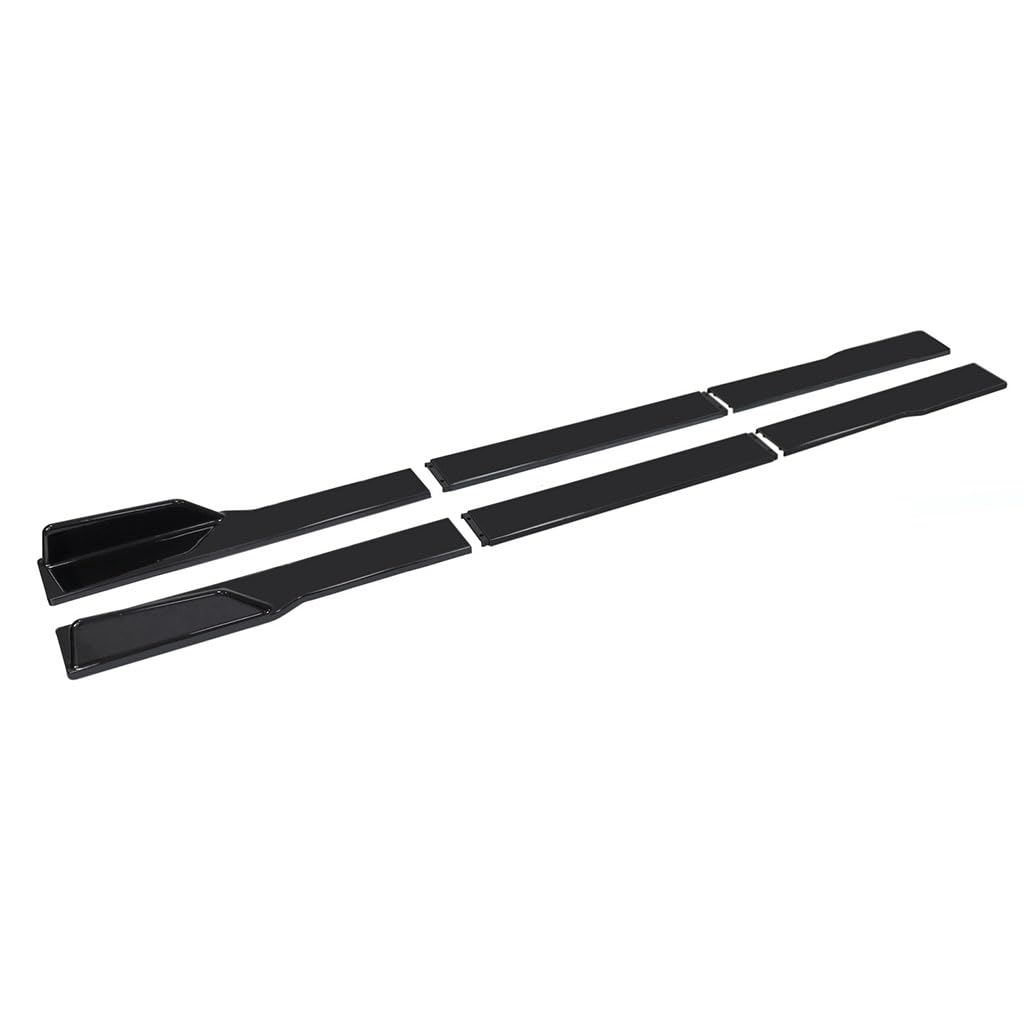 Auto Seitenschweller für Discovery (7seats) 2004-2009,Rocker Splitter Side Winglet Wing Diffusor Karosserie Kit Canard Protector Zubehör,A3-Black von PLOKIJUH