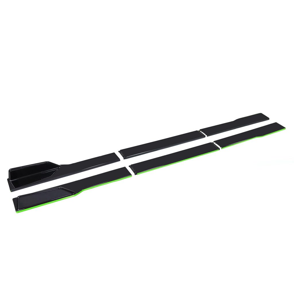 Auto Seitenschweller für Discovery (7seats) 2010-2013,Rocker Splitter Side Winglet Wing Diffusor Karosserie Kit Canard Protector Zubehör,A6-Green von PLOKIJUH