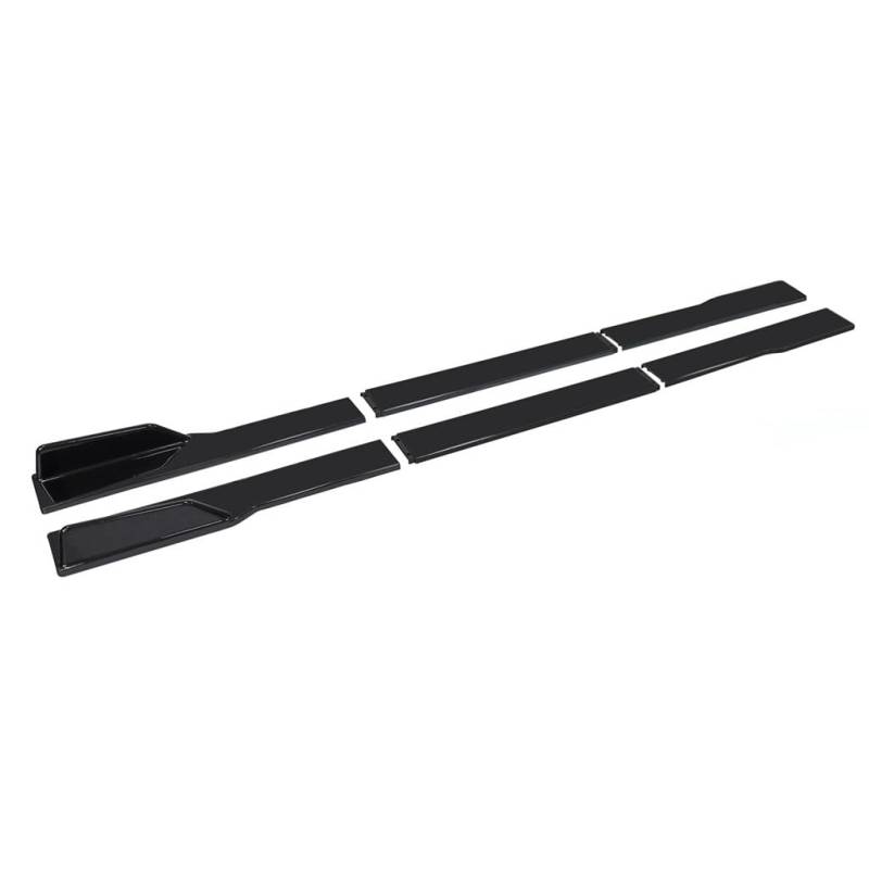 Auto Seitenschweller für Freelander 2004-2009,Rocker Splitter Side Winglet Wing Diffusor Karosserie Kit Canard Protector Zubehör,A3-Black von PLOKIJUH