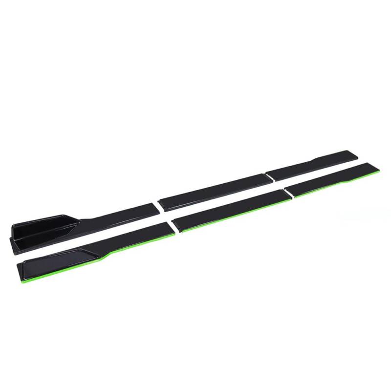 Auto Seitenschweller für Lexus GX 2010-2016,Rocker Splitter Side Winglet Wing Diffusor Karosserie Kit Canard Protector Zubehör,A6-Green von PLOKIJUH