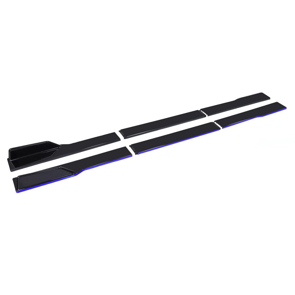 Auto Seitenschweller für Lexus LX 2007-2015,Rocker Splitter Side Winglet Wing Diffusor Karosserie Kit Canard Protector Zubehör,A2-Blue von PLOKIJUH