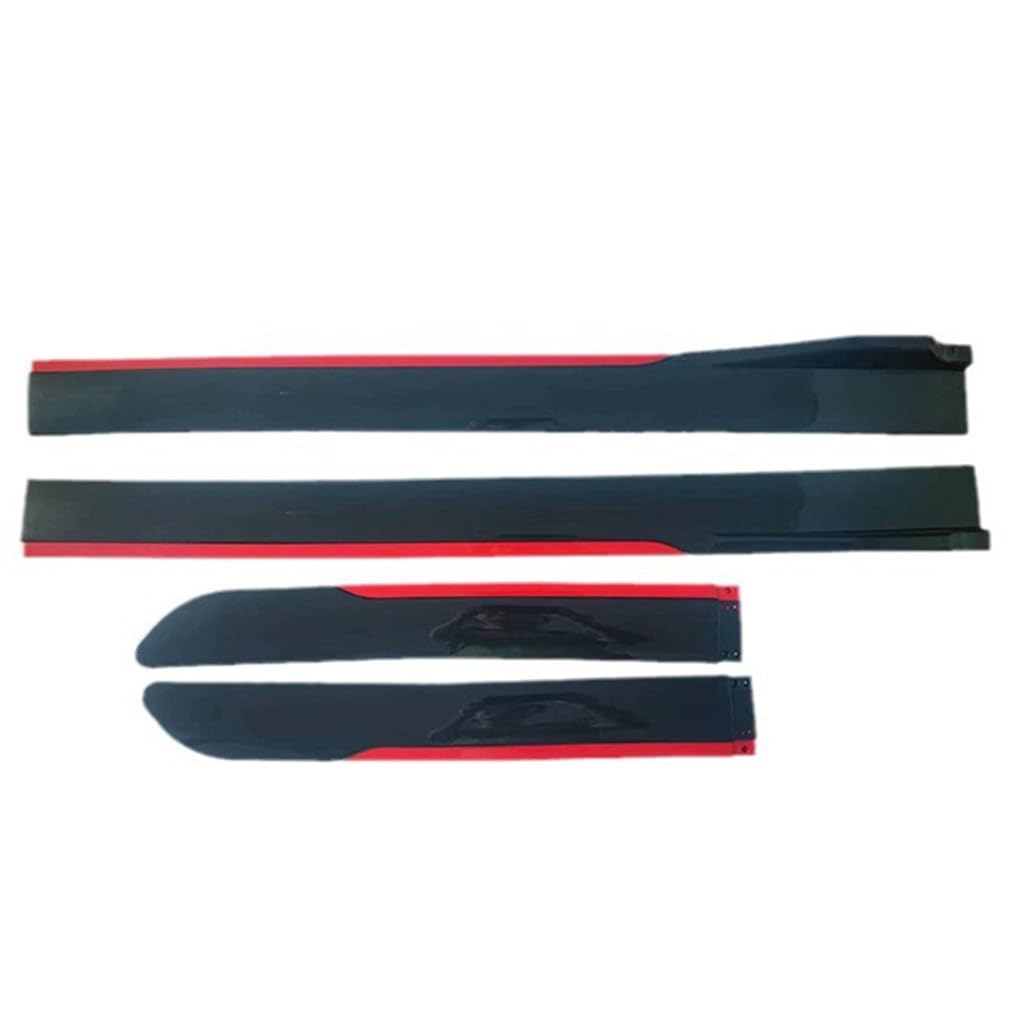 Auto Seitenschweller für Subaru Forester 2002-2008,Side Skirt Extensions Rocker Rocker-Verlängerung Splitter-Diffusoren Flexibler Langlebiger Zubehör,A2-red von PLOKIJUH