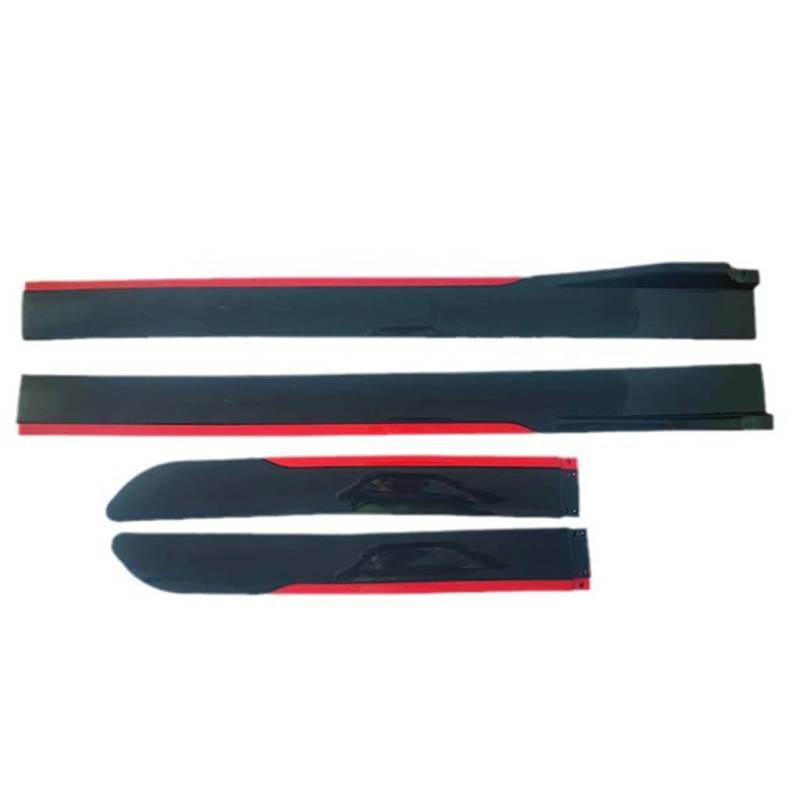 Auto Seitenschweller für Toyota Aqua 2011-2020,Side Skirt Extensions Rocker Rocker-Verlängerung Splitter-Diffusoren Flexibler Langlebiger Zubehör,A2-red von PLOKIJUH