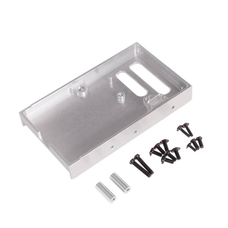 PLOQAZEH Für MN 1/12 Für MN99S Für MN98 Metall Front Bin Für Platine Fest Für Sitz RC Fernbedienung Auto Upgrade DIY Teile Geändert Zubehör RC Autoteile(Silver) von PLOQAZEH