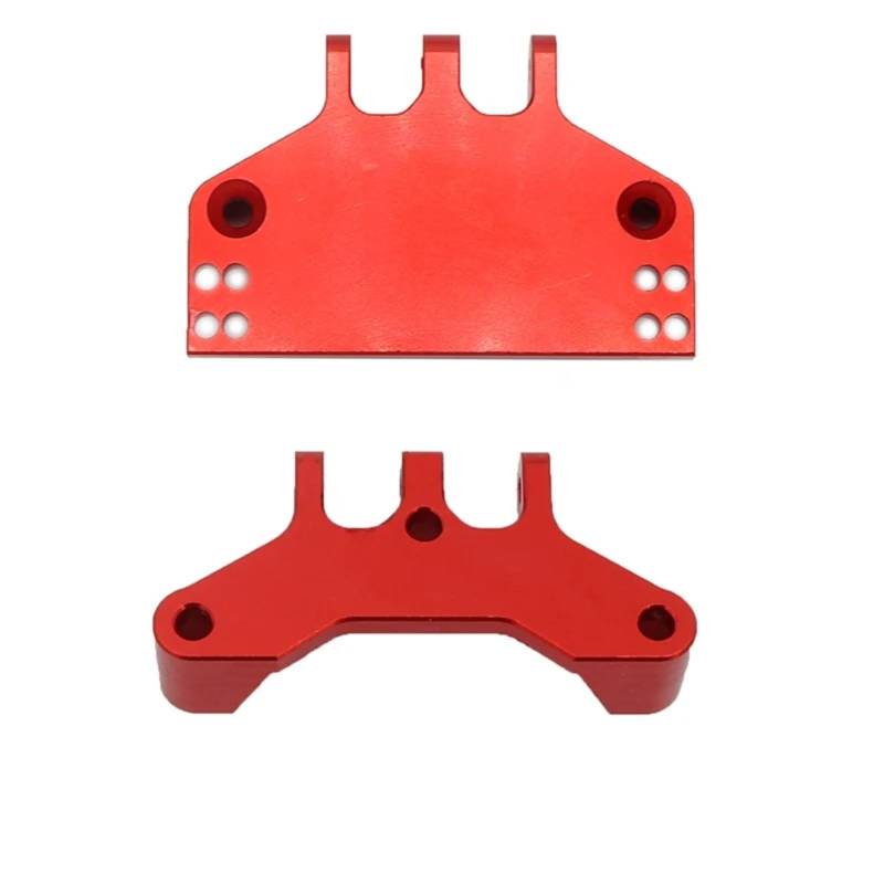 PLOQAZEH Für MN86 MN86S MN86K MN86KS Für MN G500 1/12 Metall Lenkgetriebe Halterung Servo Basis Für Sitz RC Crawler Auto Geändert Zubehör RC Autoteile(Red) von PLOQAZEH