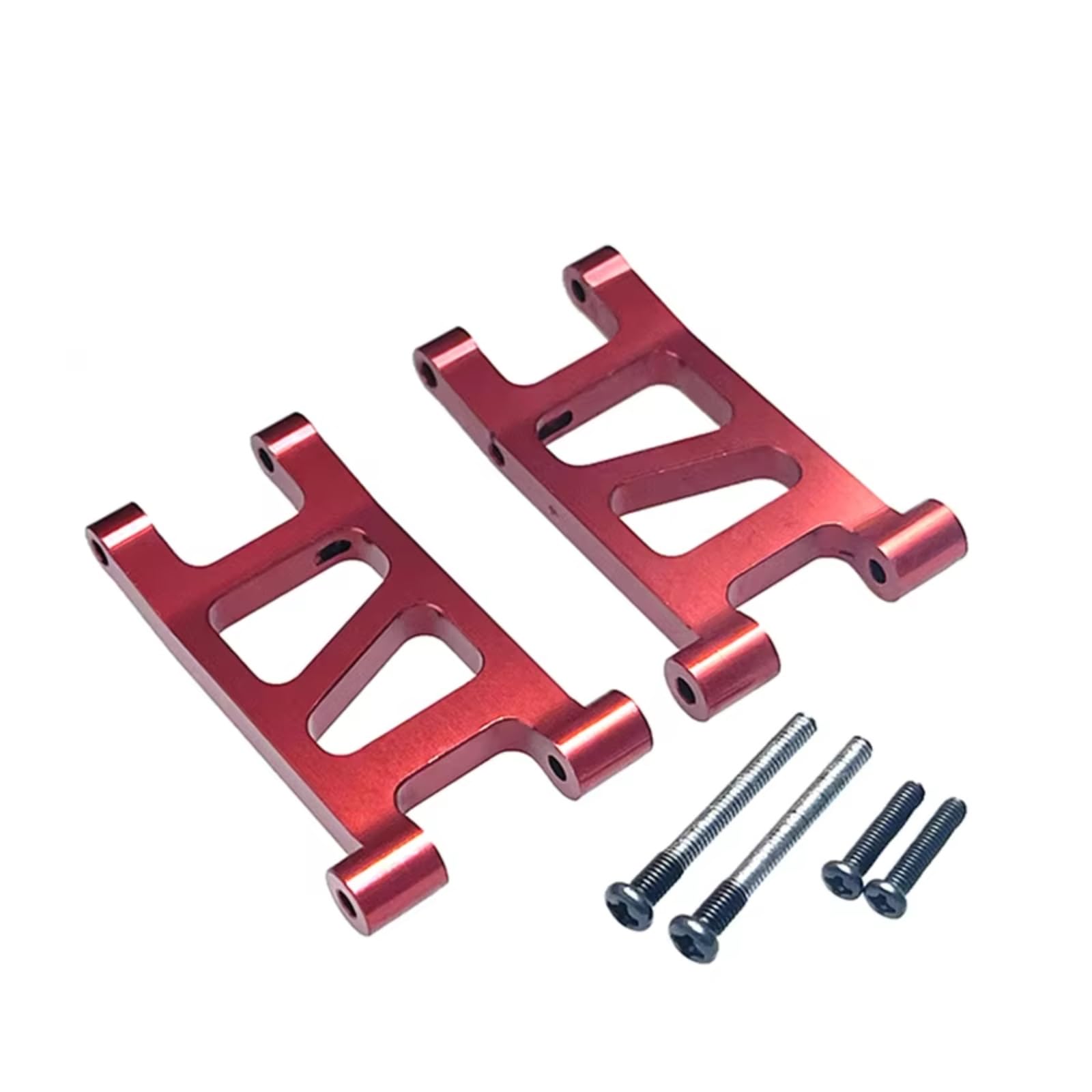 PLOQAZEH Für Mjx Für Hyper Go 1/14 14301 14302 14303 Fernbedienung Auto Modifizierte Zubehörteile Verbesserte Metall Hinten Unten Für Schaukel Arm RC Autoteile(Red) von PLOQAZEH