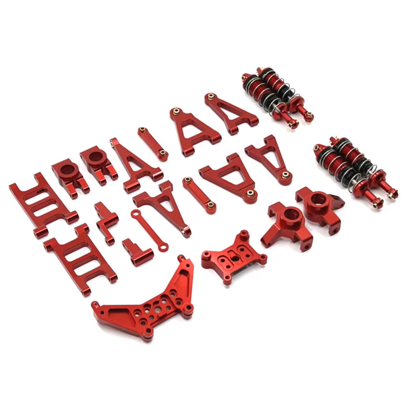 PLOQAZEH Für Mjx Für Hyper Go 14301 14302 14303 1/14 Lenkbecher Für Schwingarmhalterungen RC-Teile Fernbedienung Auto Ersatzzubehör RC Autoteile(Red) von PLOQAZEH