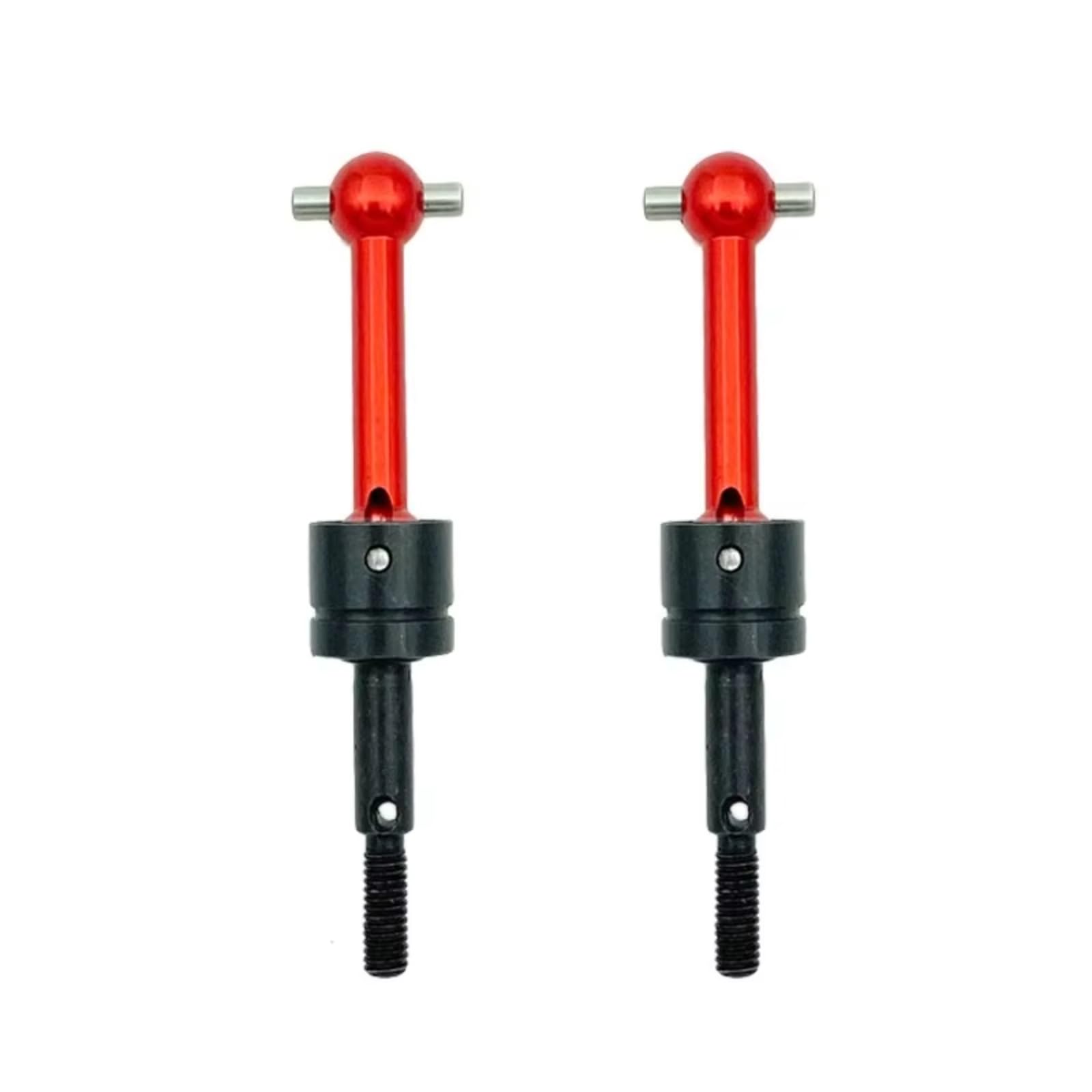 PLOQAZEH Für Tamiya Für TT-01 Für TT-02 TA04 1/10 Metall CVD RC Auto Kardanwelle 53792 RC Auto Upgrade Teile Ersatz Teile RC Autoteile(Red,2 pcs) von PLOQAZEH