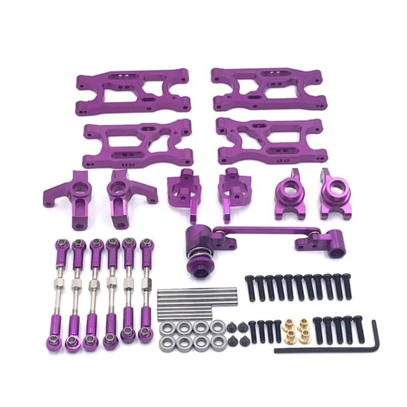 PLOQAZEH Für WLtoys 1/14 144010 144001 144002 1/12 124017 124016 124018 124019 RC Auto Verbesserte Teile Modifiziertes Zubehör Ersatz DIY Teile RC Autoteile(Purple) von PLOQAZEH