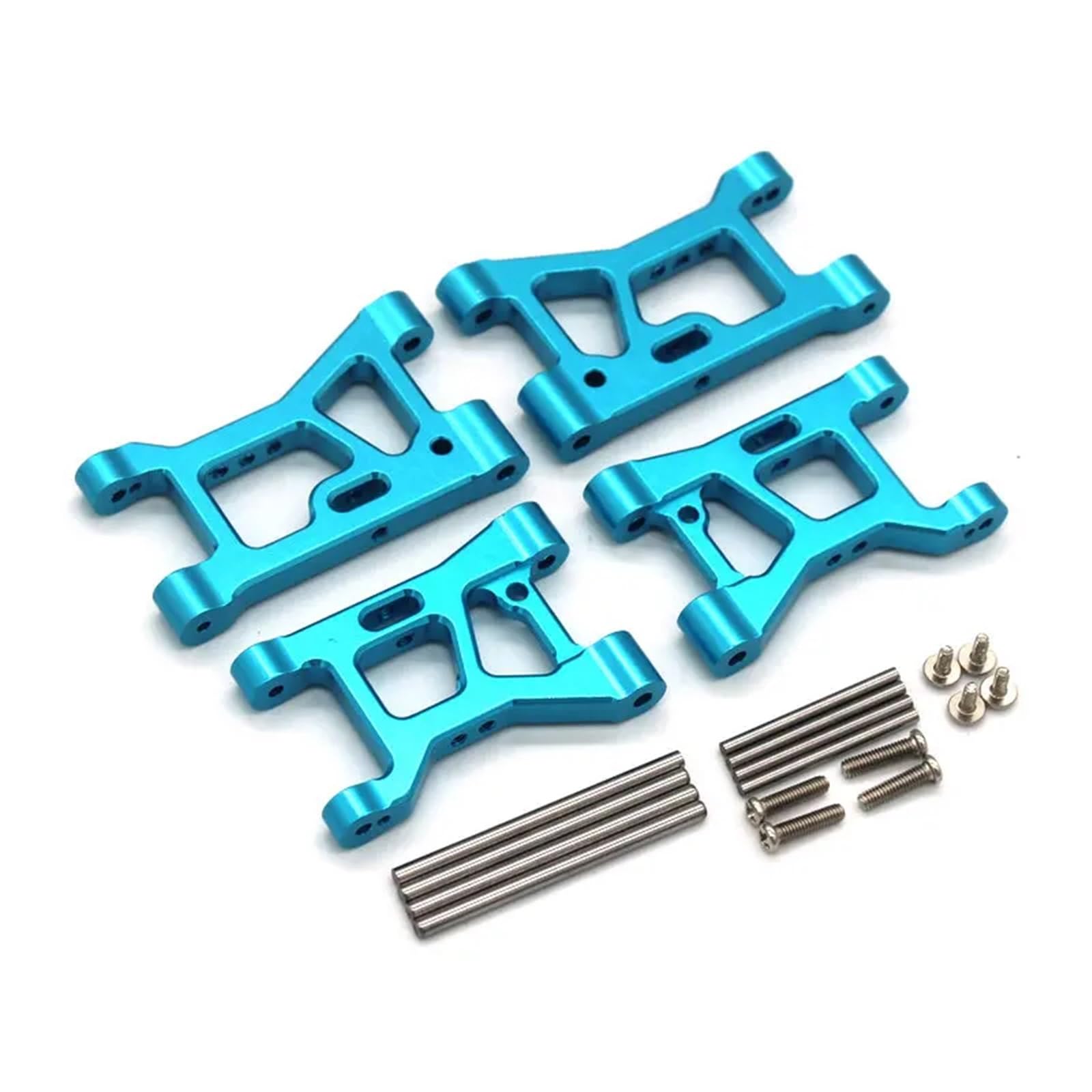 PLOQAZEH Für WLtoys 184016 RC 1/18 Metall Upgrade Teile Für Fernbedienung Autos Vorne Und Hinten Saum Arm Teile RC Autoteile(Blue) von PLOQAZEH