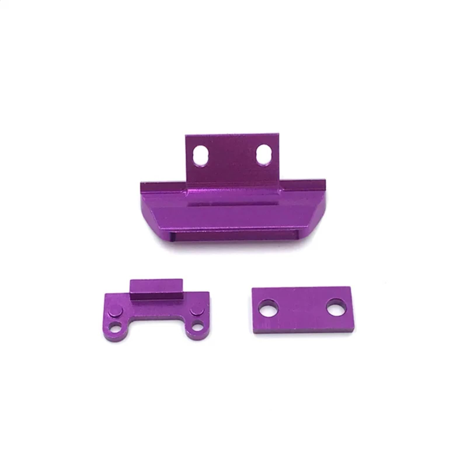 PLOQAZEH Für Wltoys 1/14 144010 144001 144002 1/12 124017 124019 Metall Upgrade Modifikation Front Stoßstange RC Auto Teile Zubehör RC Autoteile(Purple) von PLOQAZEH