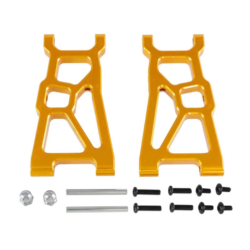 PLOQAZEH Für ZD Für Racing DBX-10 1/10 Metall Front Lower Arm Vorne Für Schaukel Arm RC Fernbedienung Auto Für Wüste Geländewagen Upgrade Zubehör RC Autoteile(Yellow) von PLOQAZEH