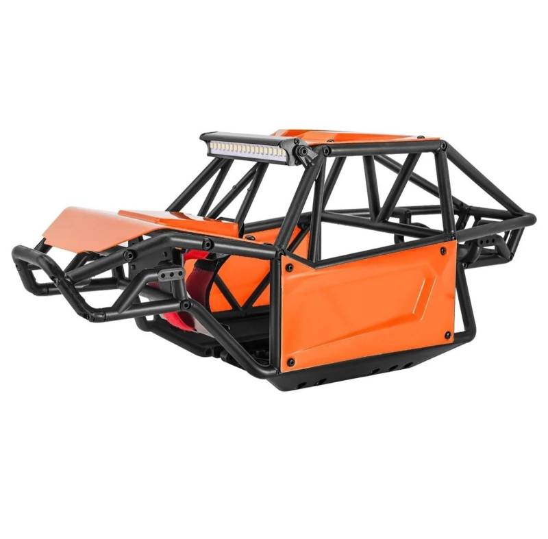 PLOQAZEH RC Autoteile Für Axial Für SCX10 II 90046 Für UTB10 Für Capra 1/10 Für Rock Buggy Körper Shell Chassis Kit RC Crawler Auto Zubehör Modifikation Auto Teile(Orange) von PLOQAZEH