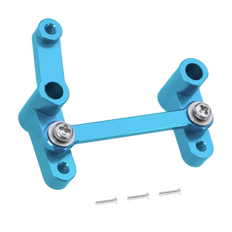 PLOQAZEH RC Autoteile Für MJX Für Hyper Go 14301 14302 14303 Ersatz Metall Lenkung Modifikation Lenkung Gruppe Montage Dekoration 1/14 RC Auto Upgrades Teile(Blue) von PLOQAZEH