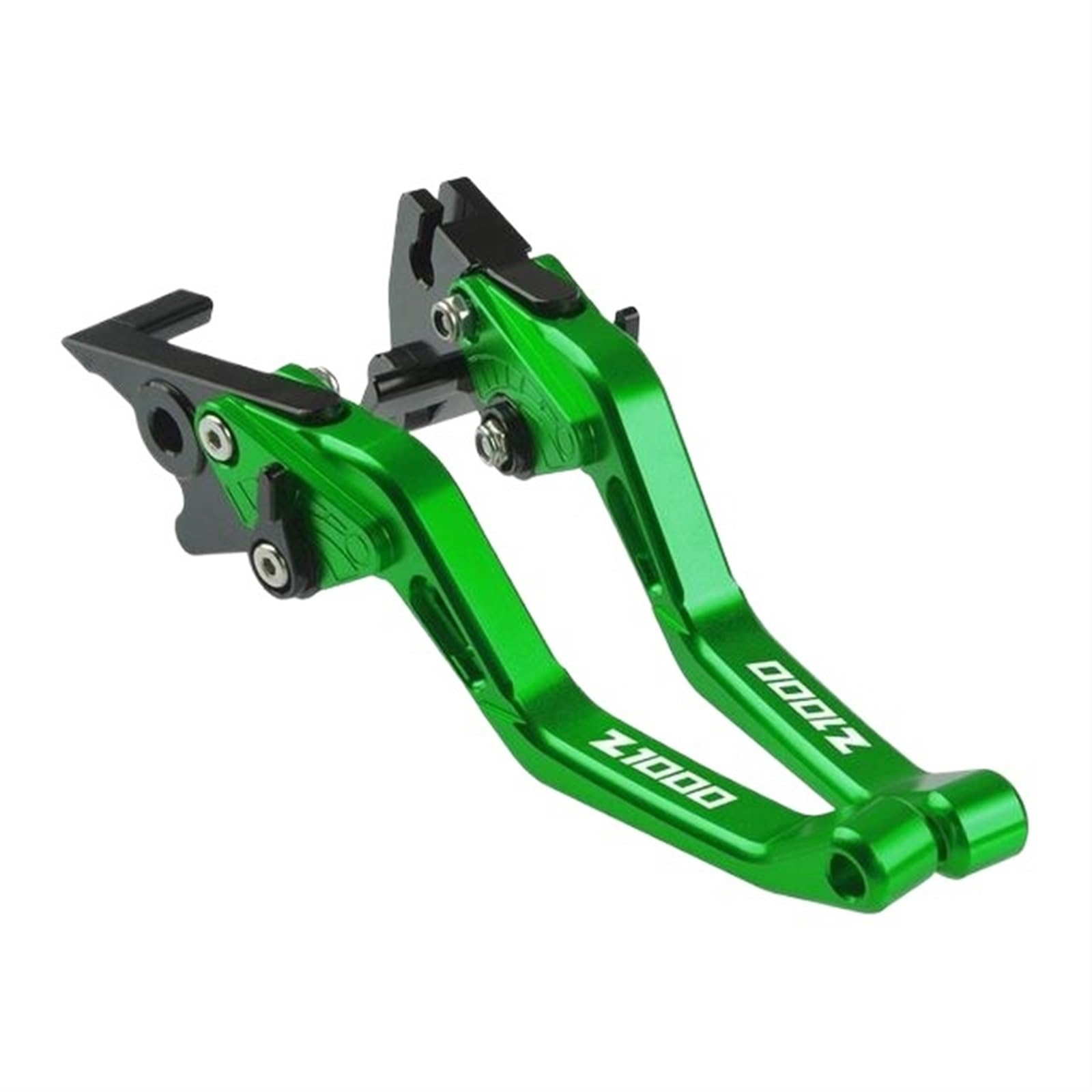 PLSMHO Einstellbare Motorradbremskupplungshebel, Ersatzteil, Griffhebel, Zubehör für Kupplungsbremsgriffhebel, Für Kawasaki Ninja 1000 Z1000 2007-2016(Green) von PLSMHO