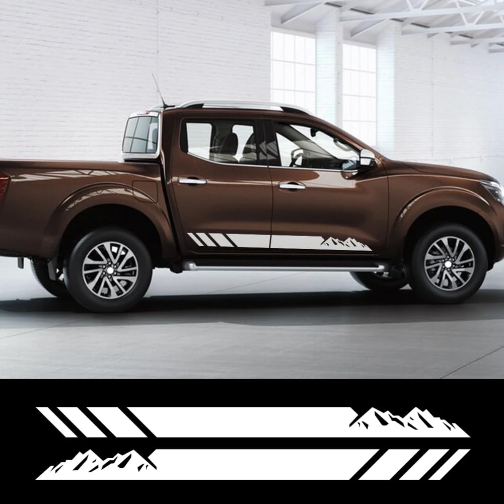 Autotür-Seitenaufkleber Pickup Off Road Graphics Mountain Vinyl-Aufkleber, für Nissan Navara NP300 D21 D22 D23 D40 Tuning-Zubehör von PMHMER