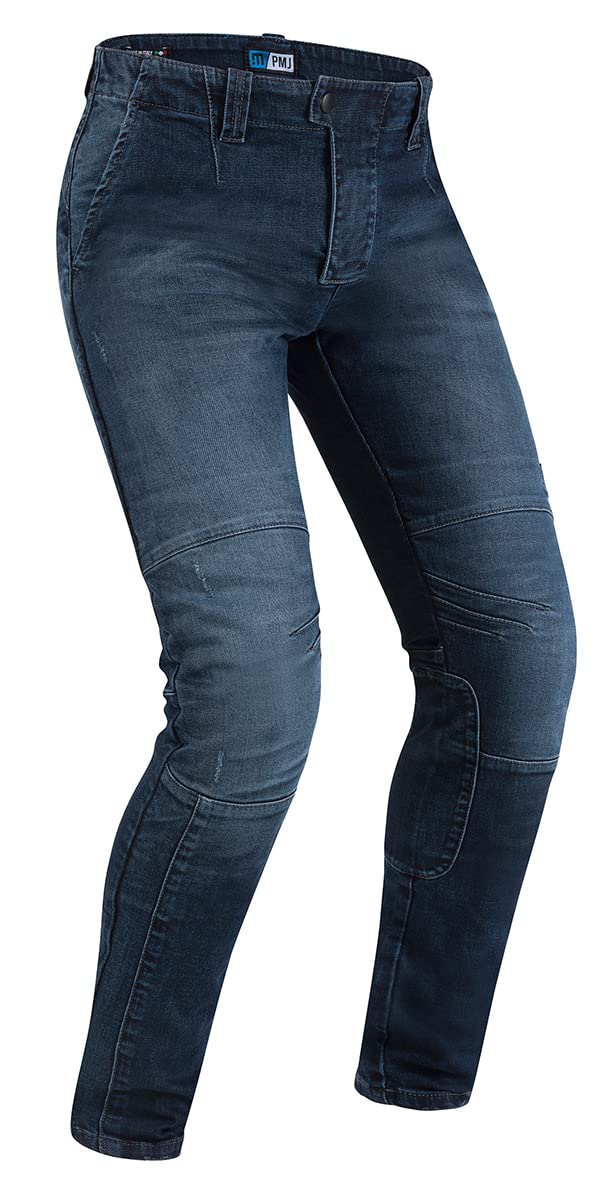 PMJ DAKAR Herren Motorrad Jeanshose - blau 34/34 von PMJ