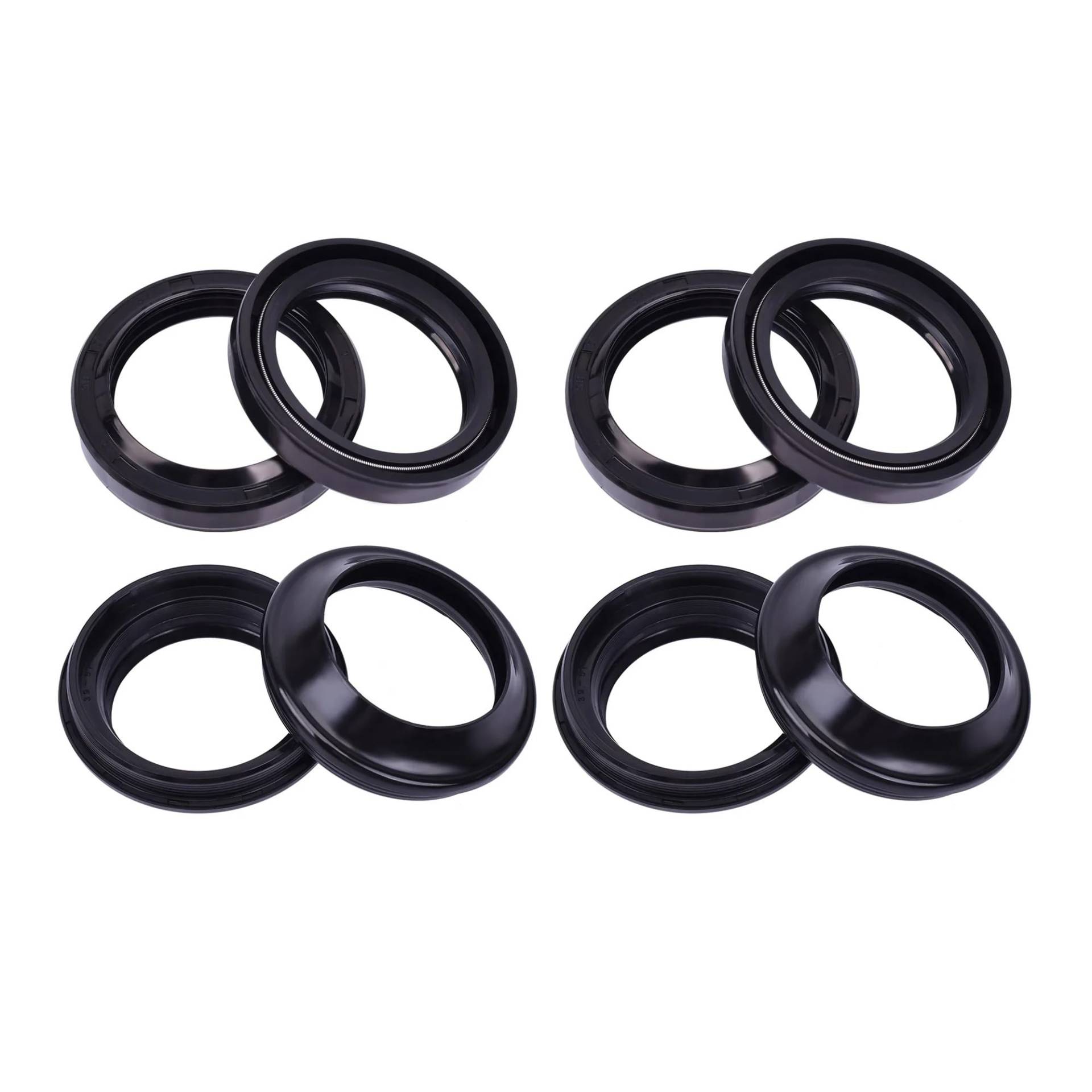 39x51x8 Vorderradgabel Federungsdämpfer Öldichtung 39 51 Staubschutz for DR125 RG DR 125 200 RG125 DR200E DR200 DR200SE(4xOil seal 4xcover) von PMJMANKI