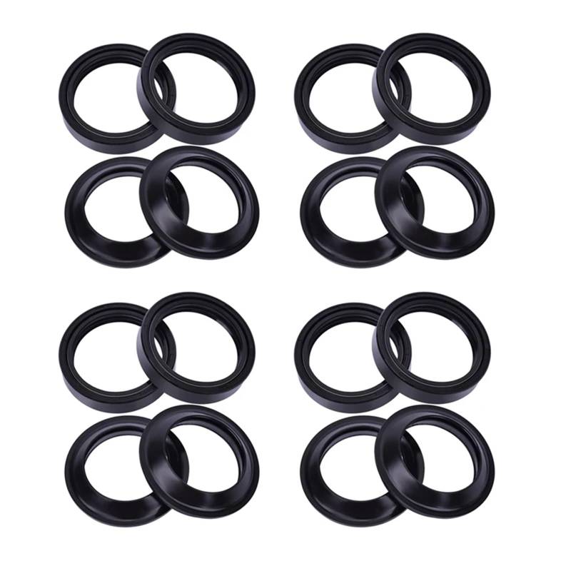 Motorrad Gabel Dämpfer Öl Dichtung und Staub Dichtungen Abdeckung for 1077 TUONO V4 1100 RR 2016 MANA 850 alle versionen 2008-16(8pcs seal 8pc cover) von PMJMANKI