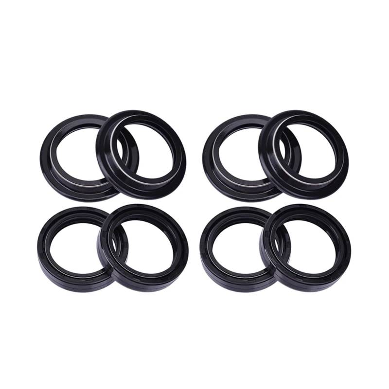 Motorrad-Gabel-Dämpfer-Öldichtung und Staubwischer-Abdeckungssatz for ZX1000 Ninja 1000 ZX-10R ZX10R 2011-2019 ZX 1000 10R(4pcs seal 4pc cover) von PMJMANKI