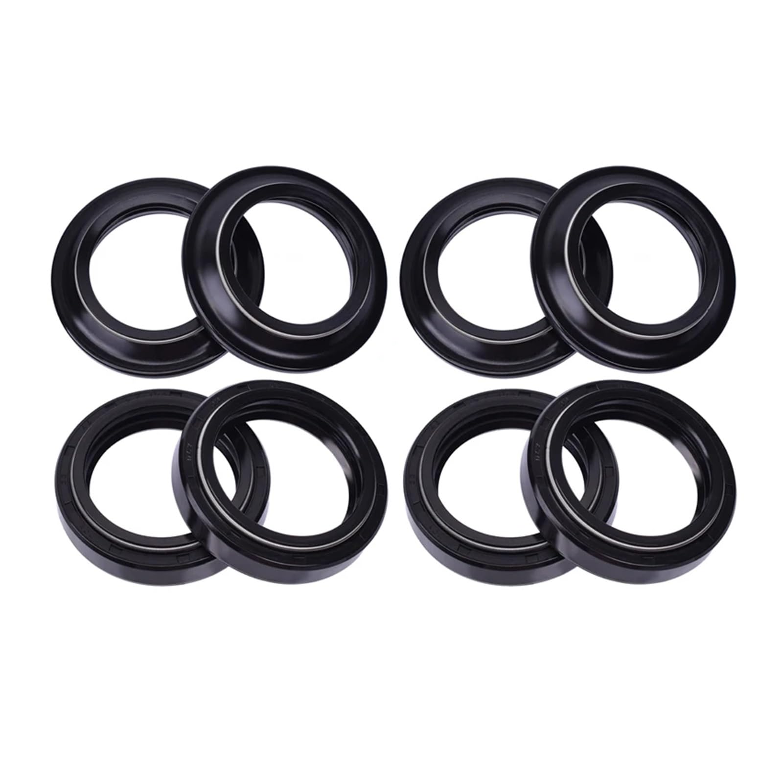 Motorrad Gabel Öl Dichtung Staub Abdeckung for SH125 4T LC SH 125 SH125I euro-3 @ 150 ES @ 150 ZWEI TON DYLAN 150 PANTHEON(4pcs seal 4pc cover) von PMJMANKI