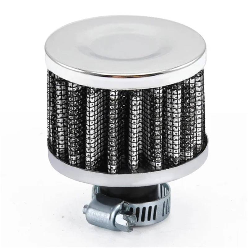 PNBVW 12 mm Luftfilter Motorrad Mini Filter Entlüftung High Flow Lufteinlass Turbo Kurbelgehäuseentlüftungsabdeckung Leistungsfilter for Auto Moto (Material: Metall + Stoff)(Carbon) von PNBVW