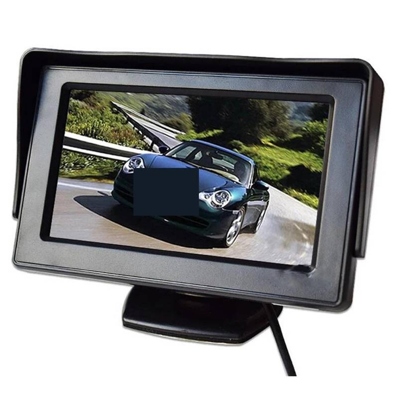 PNBVW 4,3 "Zoll TFT LCD Auto Monitor Auto Reverse Parkplatz Monitor Display for Rückansicht Kamera DVD von PNBVW