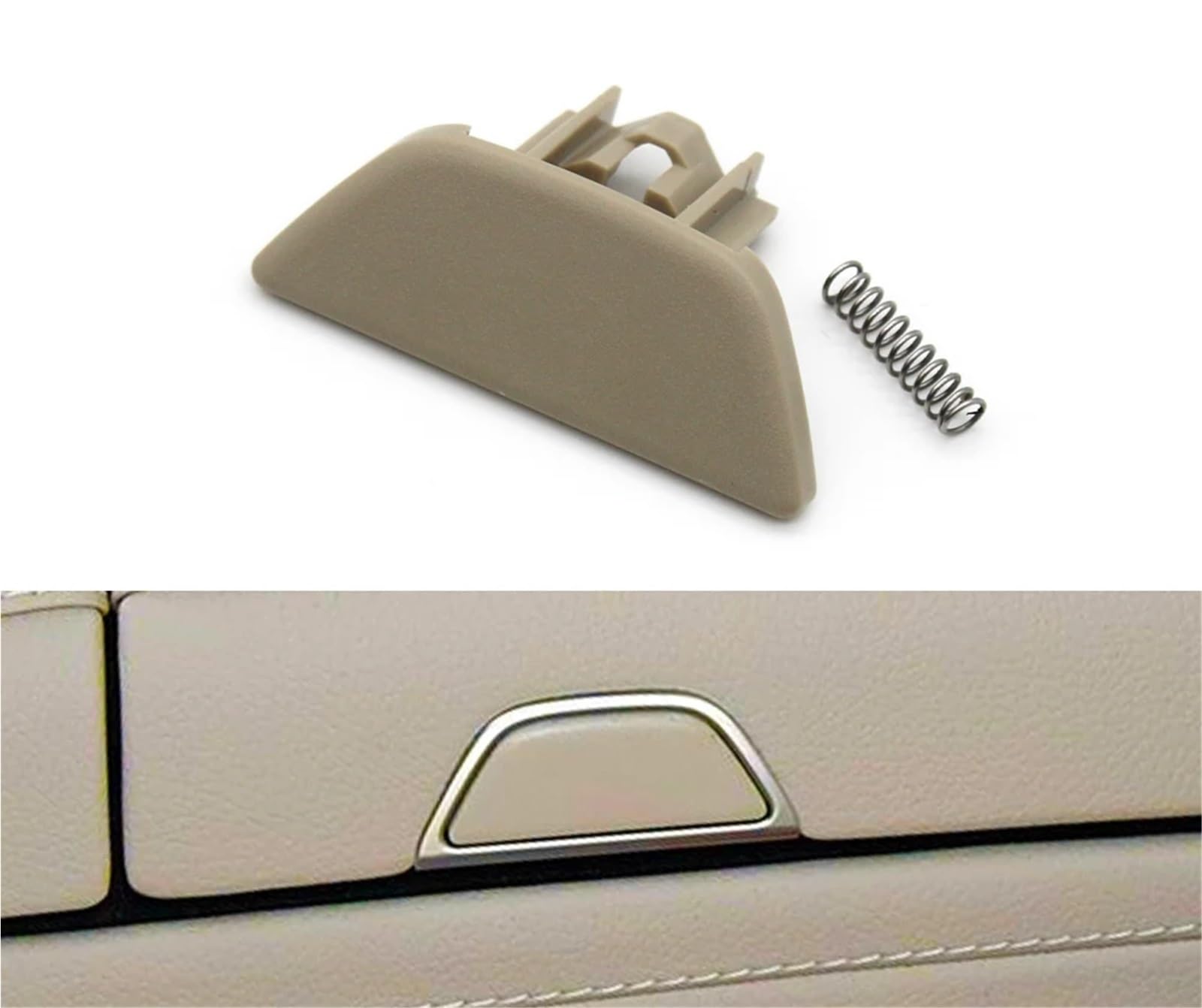 PNBVW Auto Mittelkonsole Deckel Armlehne Box Panel Schalter Taste Abdeckung for Mercedes M//ercedes-Ben//z S Klasse W222 S320 S350 S450 S500 2014-2020(Light Beige 1PC) von PNBVW