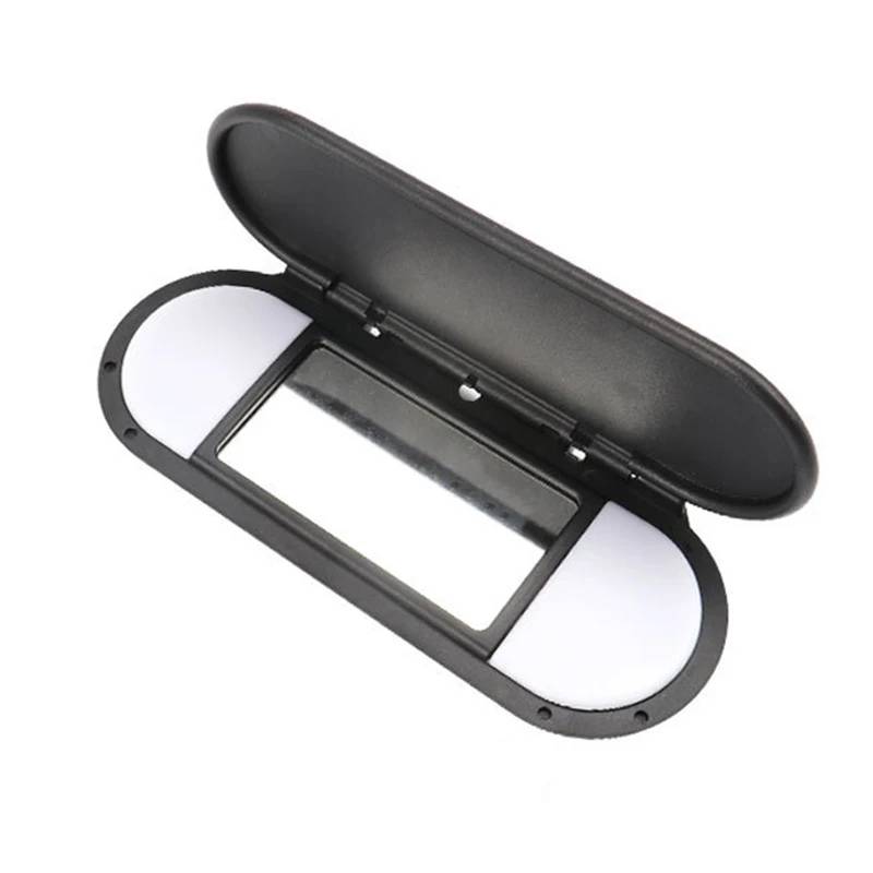 PNBVW Auto-Sonnenschutz, Make-up-Spiegelabdeckung, Sonnenblenden-Spiegelabdeckung for B//M//WC//oope//r M//I//N//I F55 F56 F60 2015-2022, Autozubehör, Grau(Black) von PNBVW