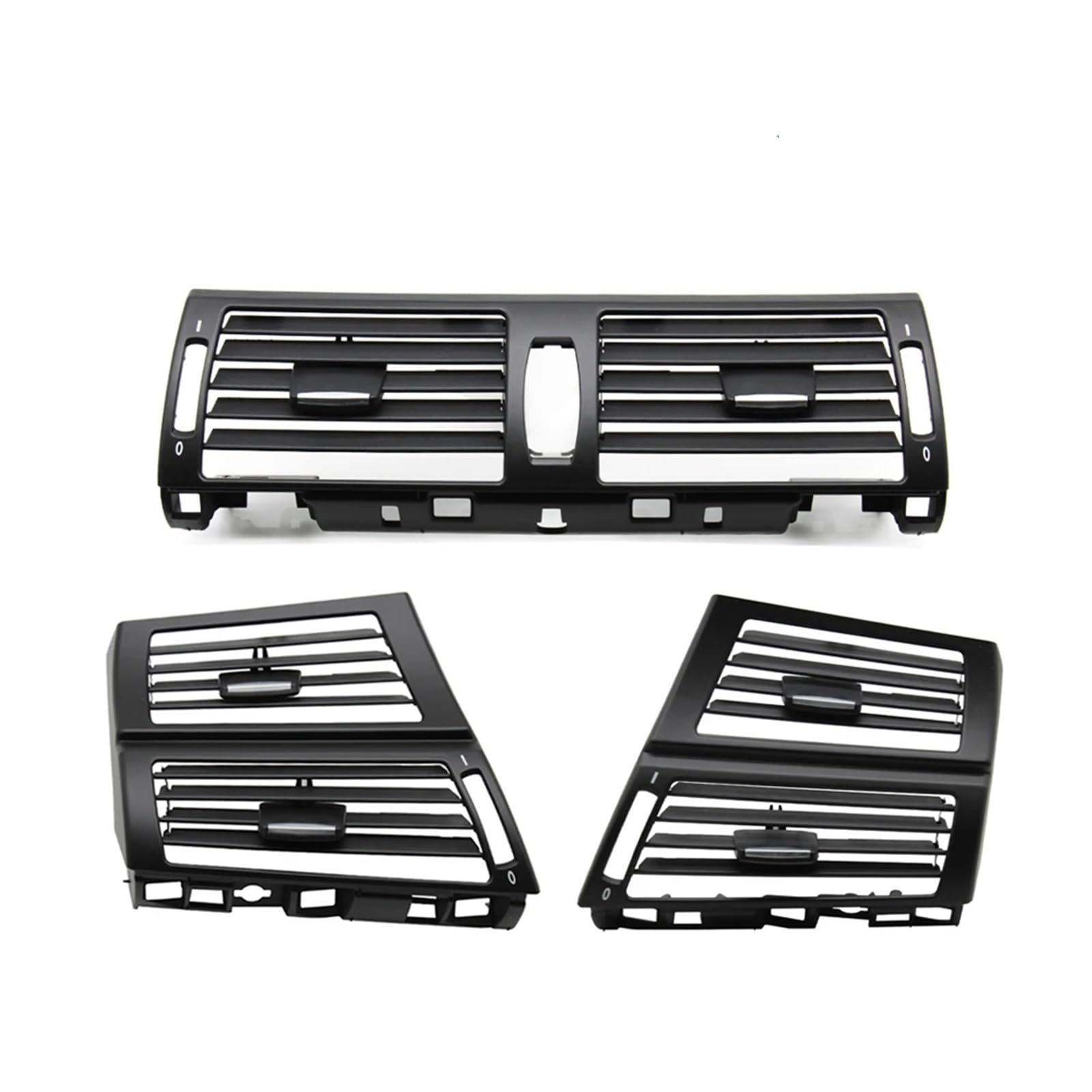 PNBVW LHD RHD Vorne Zentral Links Rechts Hinten Klimaanlage AC Vent Grille Outlet Abdeckung for BM//W X5 X6 E70 E71 E72 2007-2013(Front 3PCS Set) von PNBVW